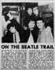 Newspaper clip re. The Giants "on the Beatle trail"