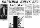Newspaper clip re. John Hills