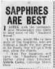 Newspaper clip re. The Sapphires