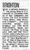 Newspaper clip re. Brighton group releases